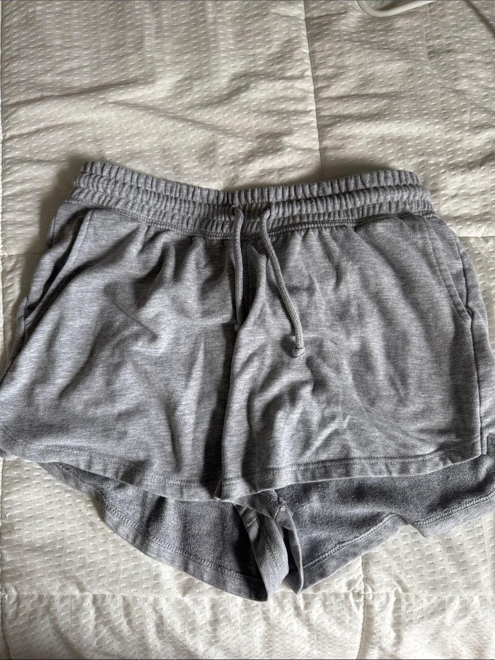 H&M Light Gray Athletic Lounge Shorts with Drawstring